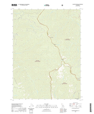 United States Geological Survey Salmon Mountain, CA (2022, 24000-Scale) digital map