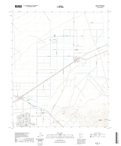 United States Geological Survey Salome, AZ (2021, 24000-Scale) digital map