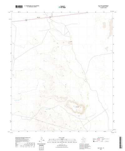 United States Geological Survey Salt Flat, TX (2022, 24000-Scale) digital map