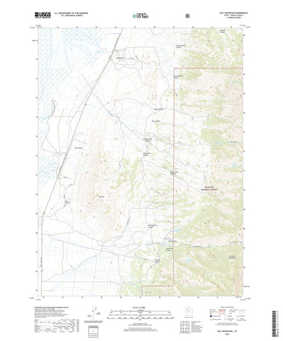 United States Geological Survey Salt Mountain, UT (2020, 24000-Scale) digital map