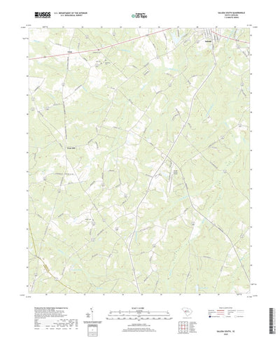 United States Geological Survey Saluda South, SC (2020, 24000-Scale) digital map