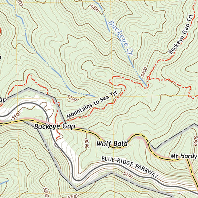 United States Geological Survey Sam Knob, NC (2022, 24000-Scale) digital map