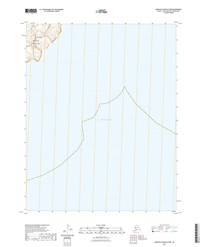 United States Geological Survey Samalga Island D-2 NW, AK (2021, 25000-Scale) digital map