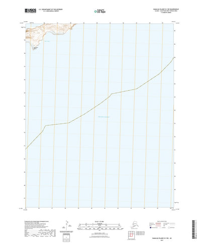 United States Geological Survey Samalga Island D-3 SW, AK (2021, 25000-Scale) digital map