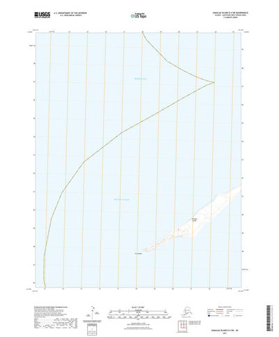 United States Geological Survey Samalga Island D-4 SW, AK (2021, 25000-Scale) digital map