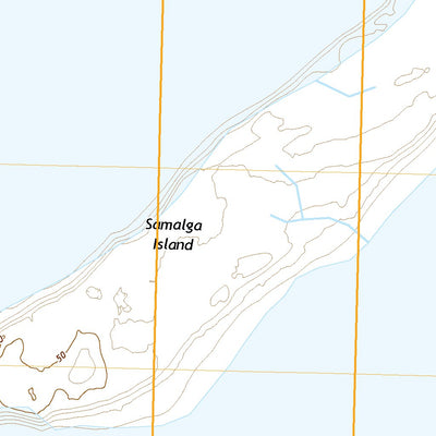 United States Geological Survey Samalga Island D-4 SW, AK (2021, 25000-Scale) digital map