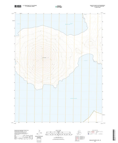 United States Geological Survey Samalga Island D-6 SW, AK (2021, 25000-Scale) digital map