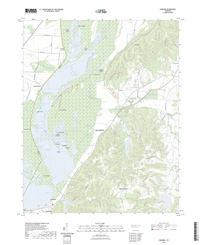 United States Geological Survey Samburg, TN (2022, 24000-Scale) digital map