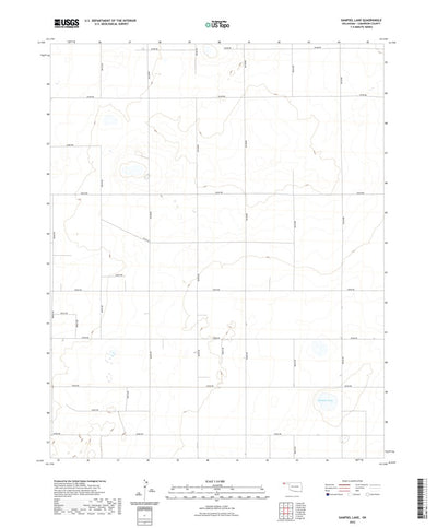 United States Geological Survey Sampsel Lake, OK (2022, 24000-Scale) digital map
