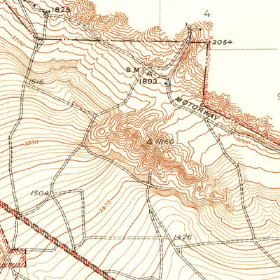 United States Geological Survey San Bernardino North, CA (1941, 31680-Scale) digital map