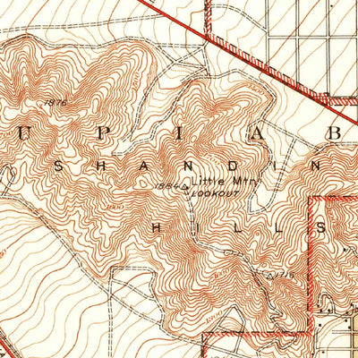 United States Geological Survey San Bernardino North, CA (1941, 31680-Scale) digital map