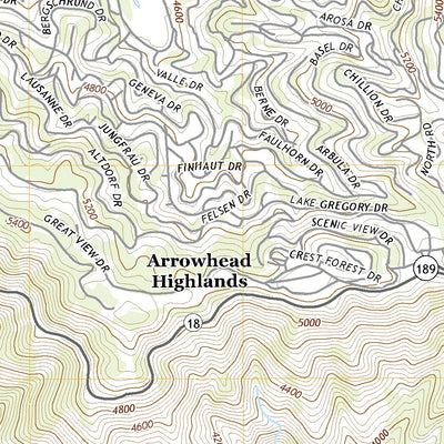 United States Geological Survey San Bernardino North, CA (2021, 24000-Scale) digital map