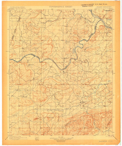 United States Geological Survey San Bois, OK (1900, 125000-Scale) digital map