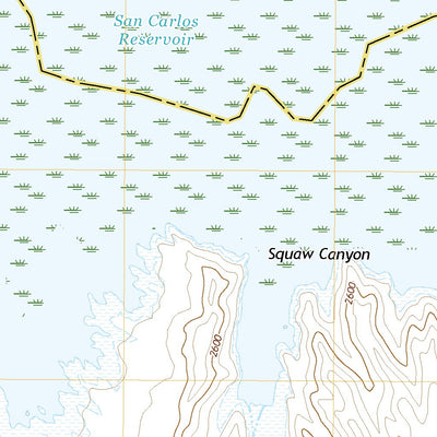 United States Geological Survey San Carlos Reservoir, AZ (2021, 24000-Scale) digital map