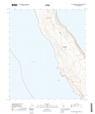 United States Geological Survey San Clemente Island Central, CA (2021, 24000-Scale) digital map