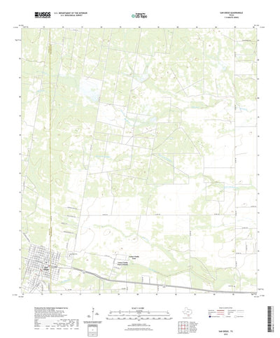 United States Geological Survey San Diego, TX (2022, 24000-Scale) digital map