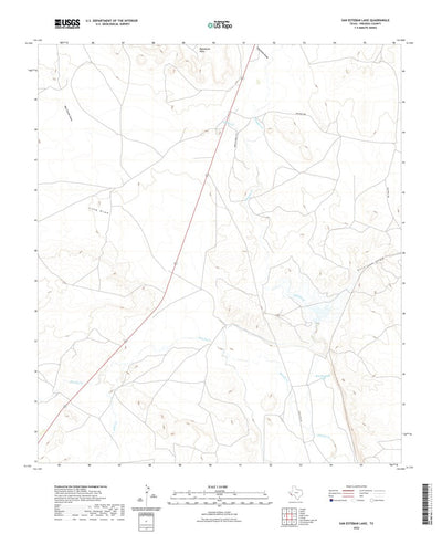 United States Geological Survey San Esteban Lake, TX (2022, 24000-Scale) digital map