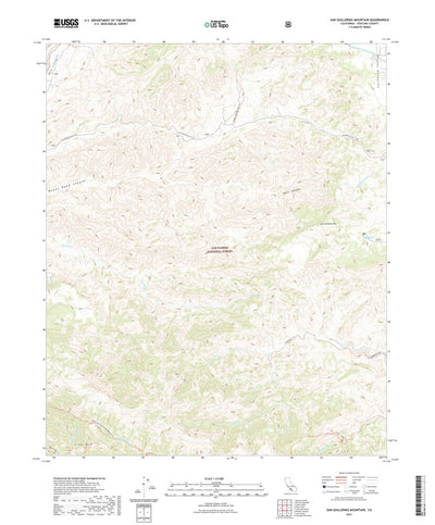 United States Geological Survey San Guillermo Mountain, CA (2021, 24000-Scale) digital map