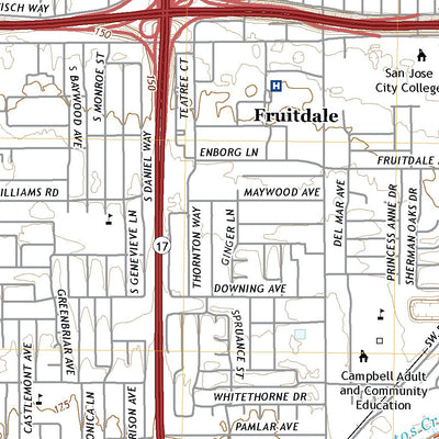 United States Geological Survey San Jose West, CA (2021, 24000-Scale) digital map