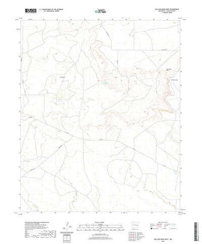 United States Geological Survey San Juan Mesa West, NM (2020, 24000-Scale) digital map