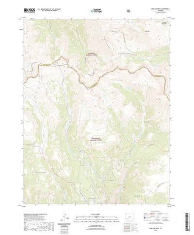 United States Geological Survey San Luis Peak, CO (2022, 24000-Scale) digital map