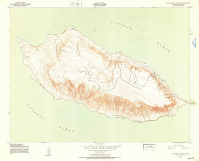 United States Geological Survey San Nicolas Island, CA (1943, 24000-Scale) digital map