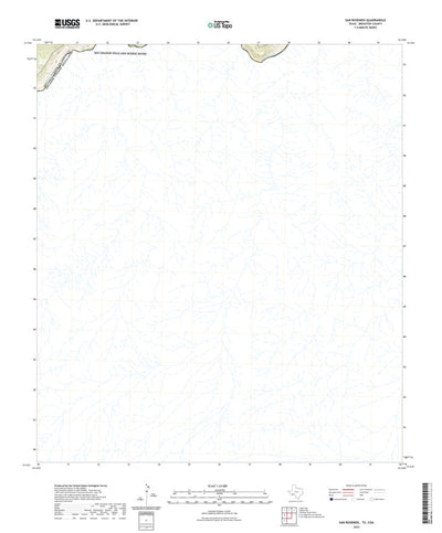 United States Geological Survey San Rosendo, TX (2022, 24000-Scale) digital map