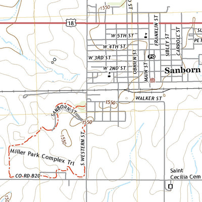 United States Geological Survey Sanborn, IA (2022, 24000-Scale) digital map