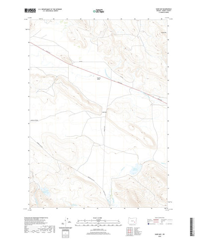 United States Geological Survey Sand Gap, OR (2020, 24000-Scale) digital map