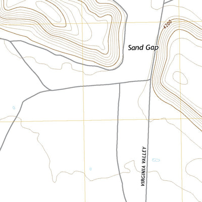United States Geological Survey Sand Gap, OR (2020, 24000-Scale) digital map