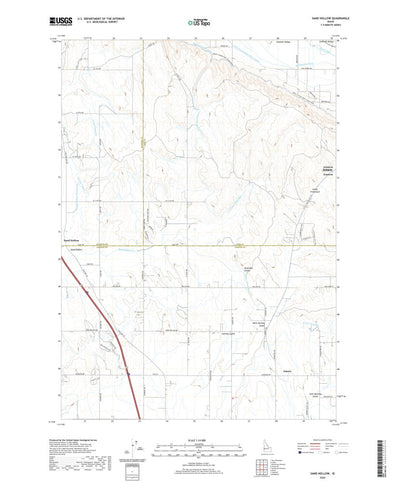 United States Geological Survey Sand Hollow, ID (2020, 24000-Scale) digital map