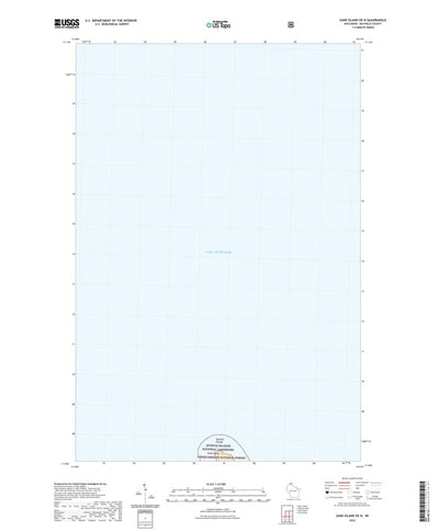 United States Geological Survey Sand Island OE N, WI (2022, 24000-Scale) digital map