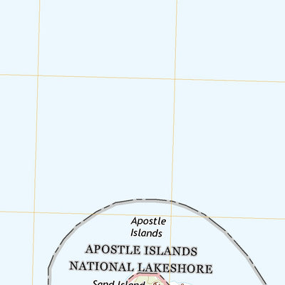 United States Geological Survey Sand Island OE N, WI (2022, 24000-Scale) digital map