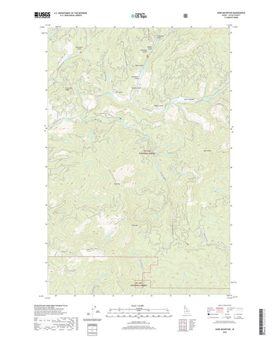 United States Geological Survey Sand Mountain, ID (2020, 24000-Scale) digital map