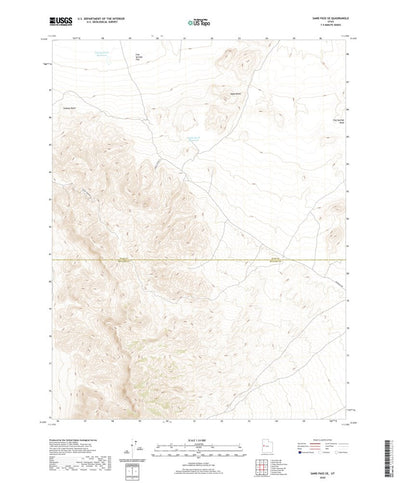 United States Geological Survey Sand Pass SE, UT (2020, 24000-Scale) digital map