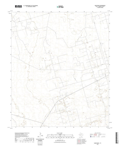 United States Geological Survey Sand Ranch, TX (2022, 24000-Scale) digital map