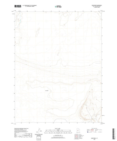 United States Geological Survey Sand Ridge, UT (2020, 24000-Scale) digital map