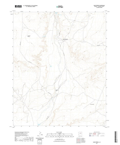 United States Geological Survey Sand Springs, AZ (2021, 24000-Scale) digital map