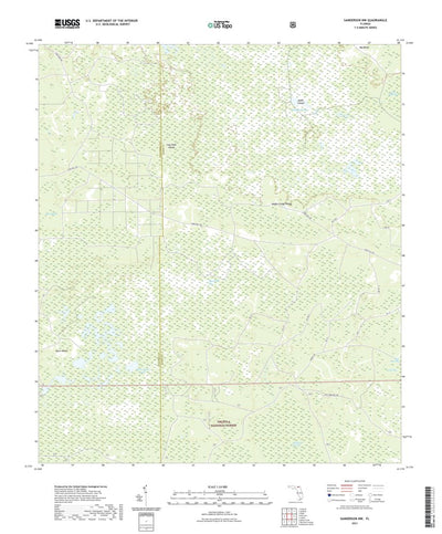 United States Geological Survey Sanderson NW, FL (2021, 24000-Scale) digital map
