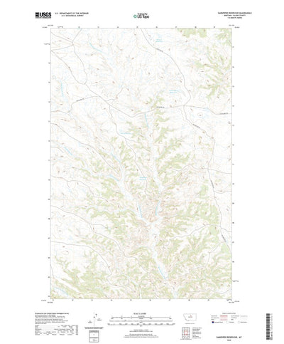 United States Geological Survey Sandpiper Reservoir, MT (2020, 24000-Scale) digital map