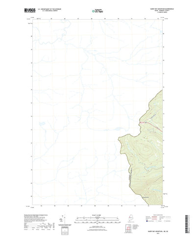 United States Geological Survey Sandy Bay Mountain, ME (2021, 24000-Scale) digital map