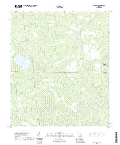 United States Geological Survey Sandy Bottom, GA (2020, 24000-Scale) digital map