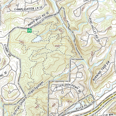 United States Geological Survey Sandy Springs, GA (2020, 24000-Scale) digital map