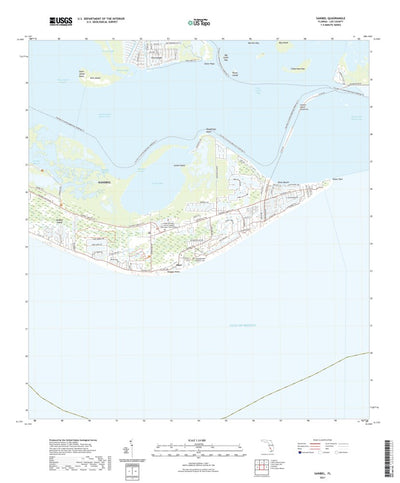 United States Geological Survey Sanibel, FL (2021, 24000-Scale) digital map