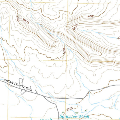 United States Geological Survey Sanostee West, NM (2020, 24000-Scale) digital map