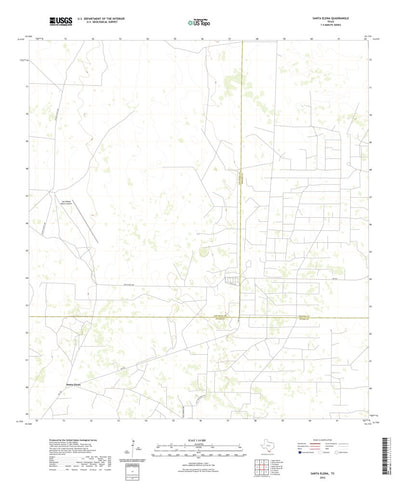 United States Geological Survey Santa Elena, TX (2022, 24000-Scale) digital map