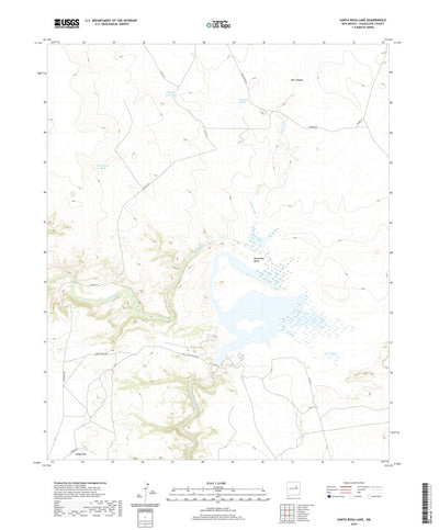United States Geological Survey Santa Rosa Lake, NM (2020, 24000-Scale) digital map