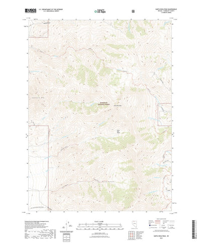 United States Geological Survey Santa Rosa Peak, NV (2021, 24000-Scale) digital map