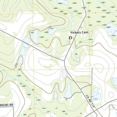 United States Geological Survey Sapps Lake, GA (2020, 24000-Scale) digital map