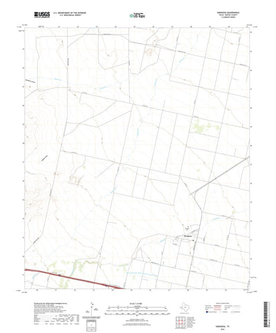 United States Geological Survey Saragosa, TX (2022, 24000-Scale) digital map